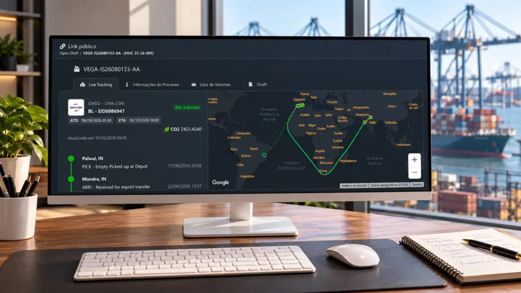 Escritorio com rastreamento portuario ao vivo webp